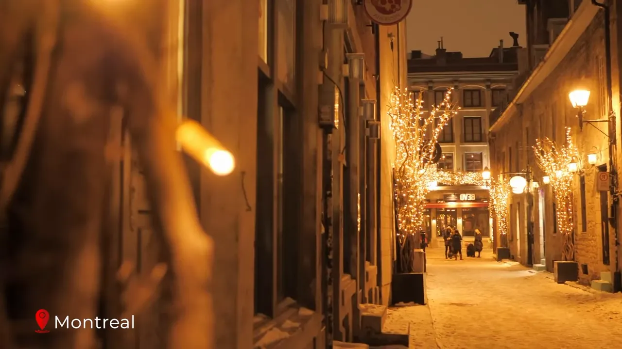 Notre-Dame Basilica interior light show in Montreal