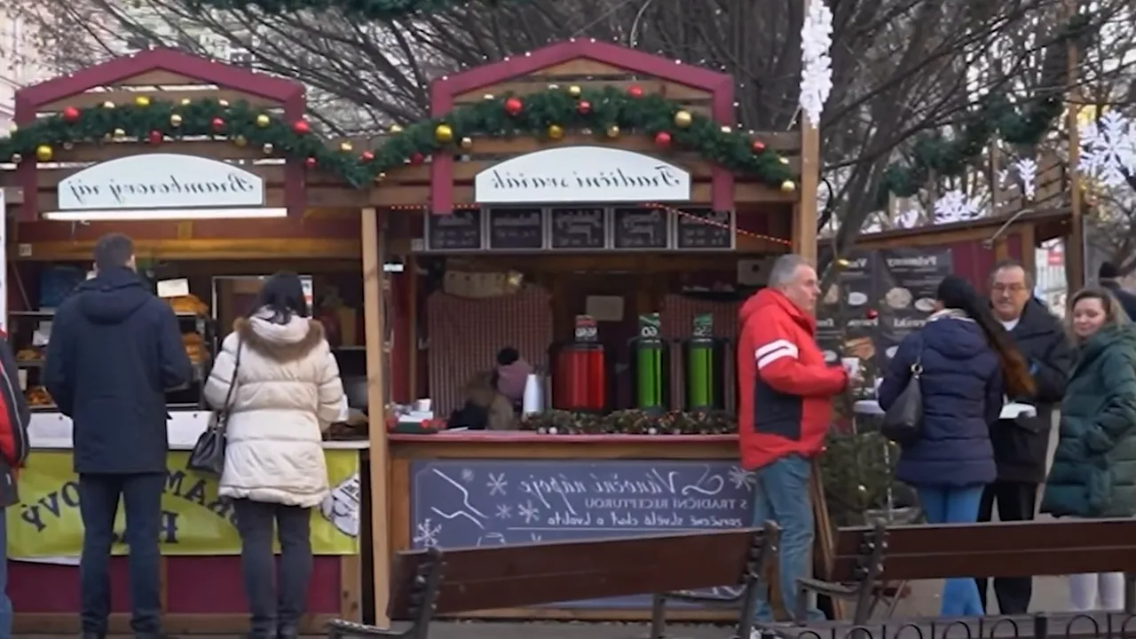 Strasbourg historic streets adorned with Christmas decorations